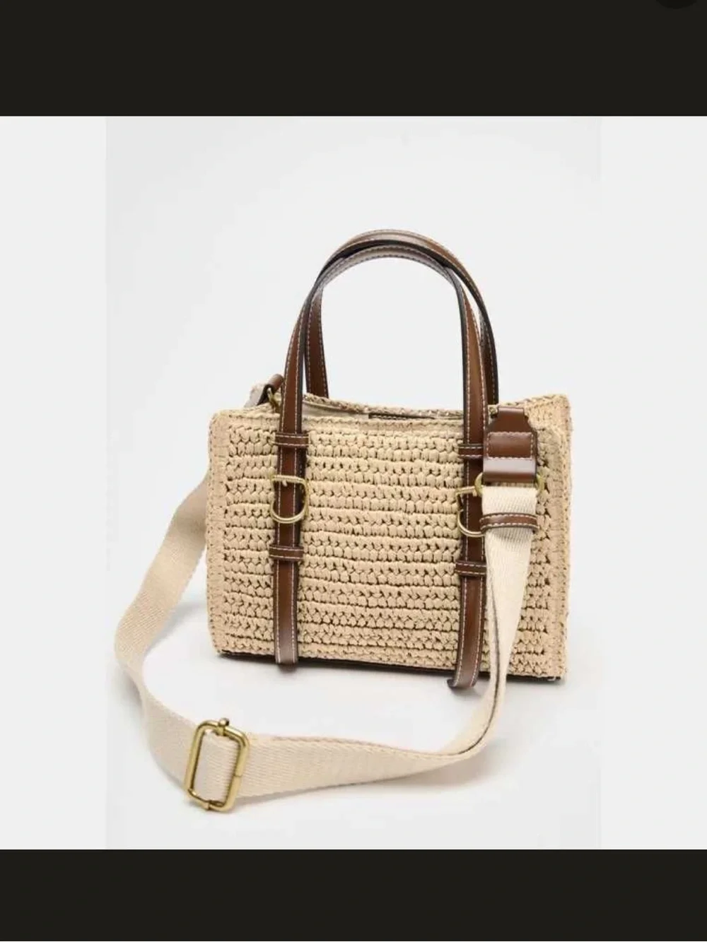 Zara- Mini Woven Tote